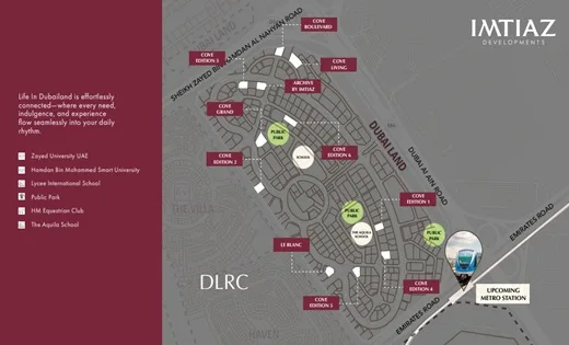 Sunset Bay Dubai Islands Location Map